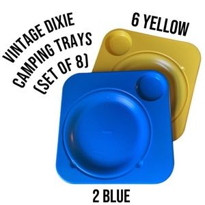 Vintage Dixie Camping plates (set of 8)